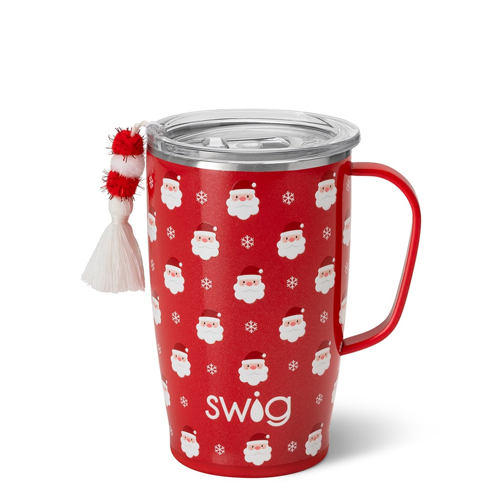 Swig - Santa Baby Travel Mug with Tassel Charm 18oz - Columbia