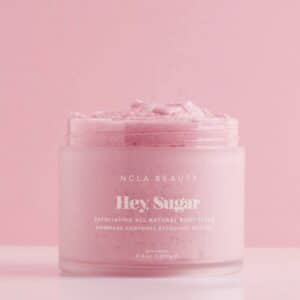 NCLA Beauty pink champagne body scrub