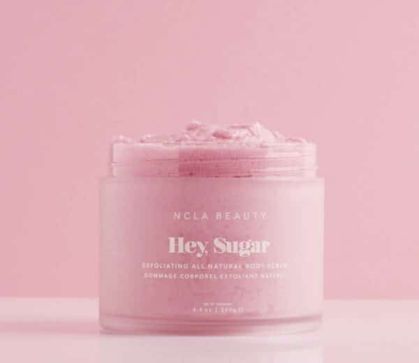 NCLA Beauty pink champagne body scrub