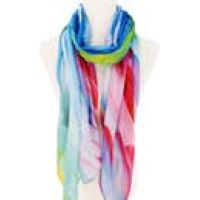 scarf Blue-Fuchsia Abstract