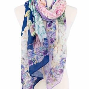 Scarf Purple hydrangea